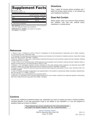 Optimum ALA (Slow Release)