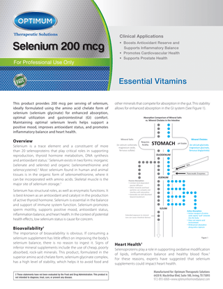 Selenium 200 mcg (Opti-Chelate) 90 Capsules