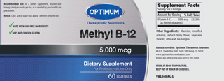 Methyl-B-12 5,000mcg SL